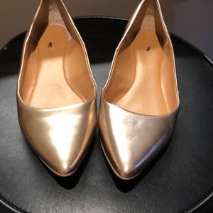 J Crew rose gold flats
